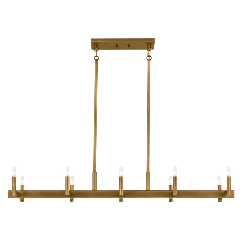 Kichler Lighting Ezro 50 in. 10-Light Linear Chandelier