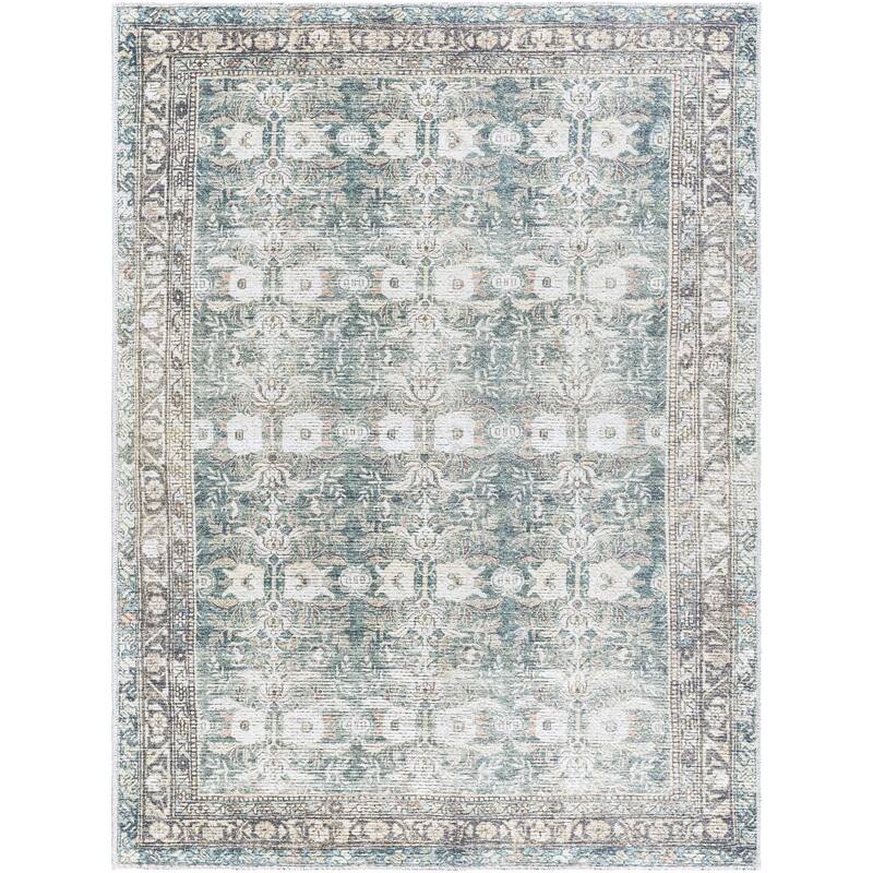 Livabliss Vinny Washable Traditional Area Rug