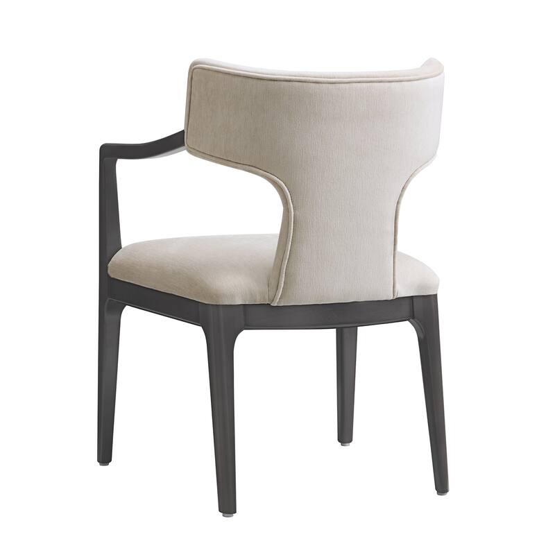 Eloria Chenille Wood Dining Room Armchair