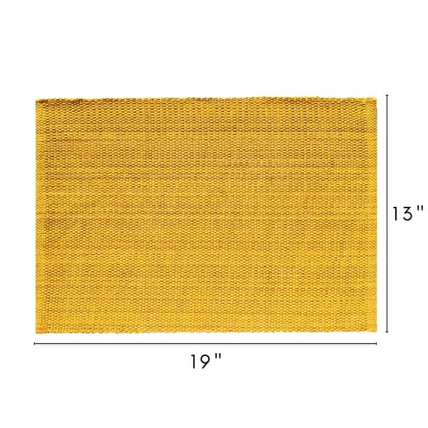 Fabstyles Casual Classic Set of 4 Thick Cotton Heavyweight Placemats