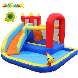 Outdoor Inflatable Bouncers Castle with Water Gun Toys and Slide