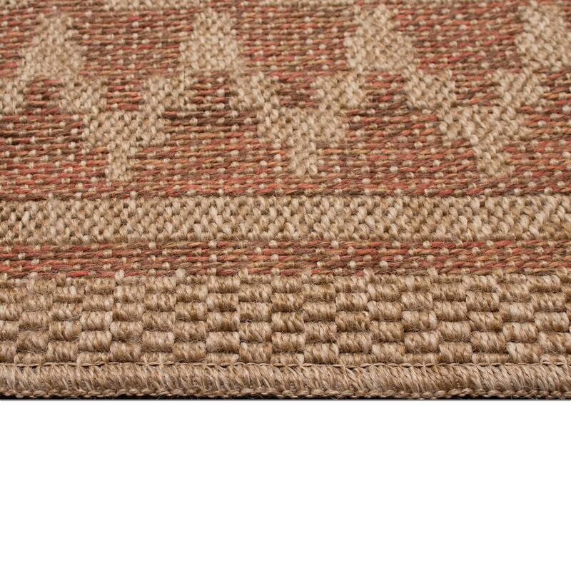 Liora Manne Sahara Diamond Border Indoor/Outdoor Rug
