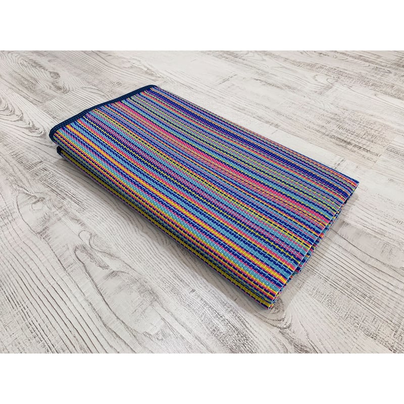 Lalune Beach Stripe Indoor Outdoor Area Rug