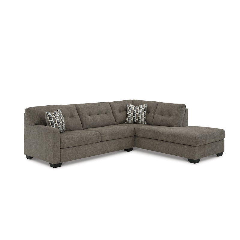 Signature Design by Ashley Mahoney 2-Piece Sectional with Chaise - 105"W x 90"D x 37"H