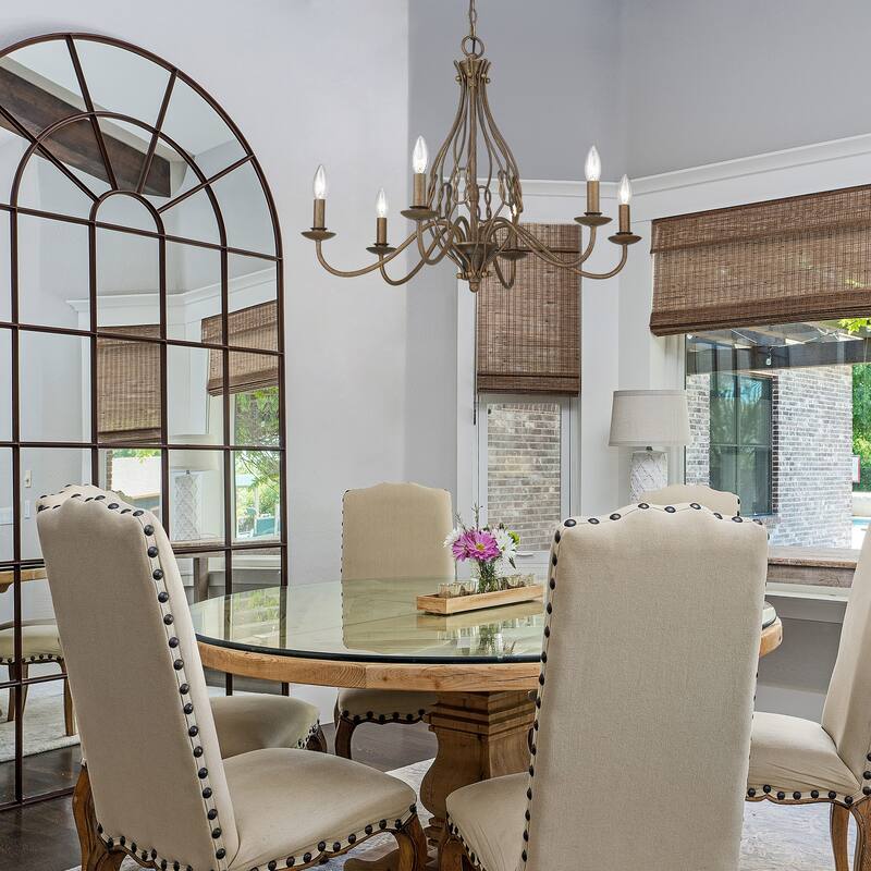 Antoinette 6 Light Chandelier - 16x22.375"