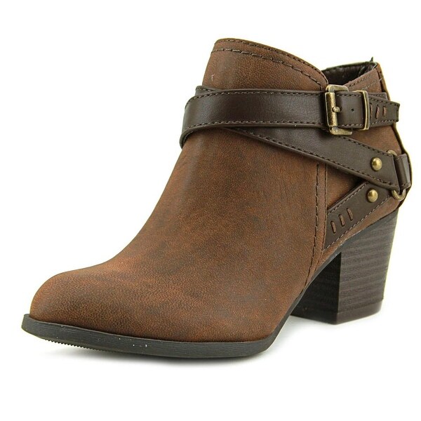 Sigrid Round Toe Synthetic Bootie Sigrid Round Toe Synthetic Bootie