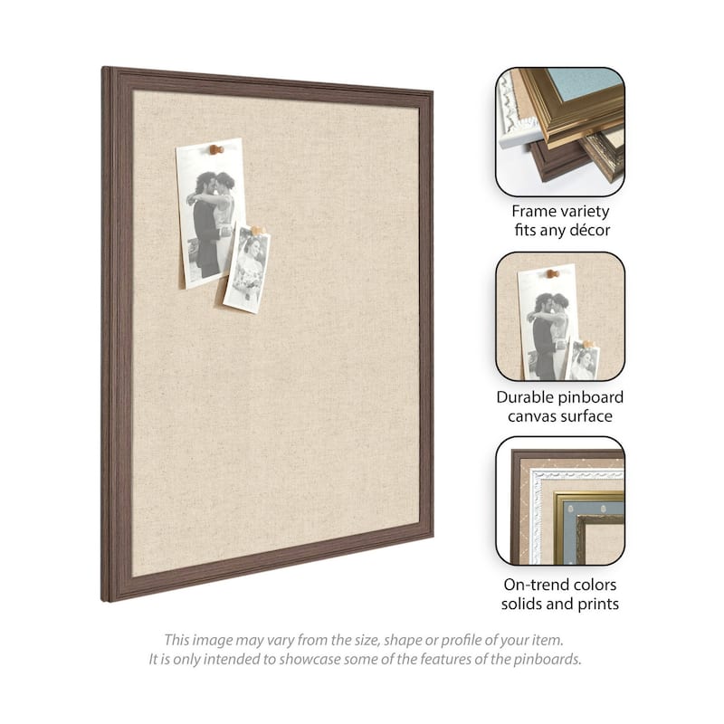 Kate and Laurel Pinboard Neutral Linen