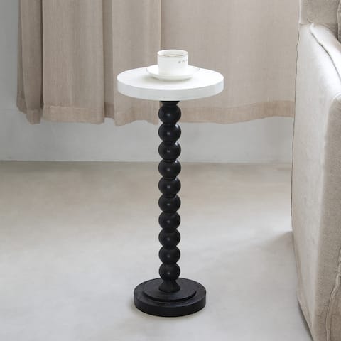 COZAYH Pedestal Small Drinking Table, Contemporary Side Table