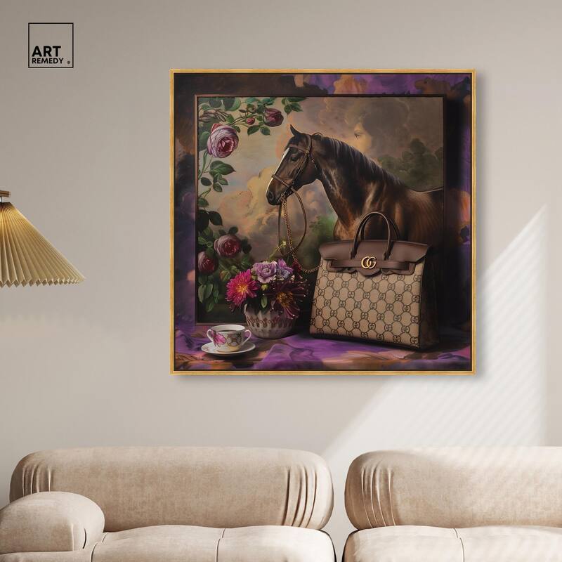 Fanciful Horse Portrait Canvas by Art Remedy