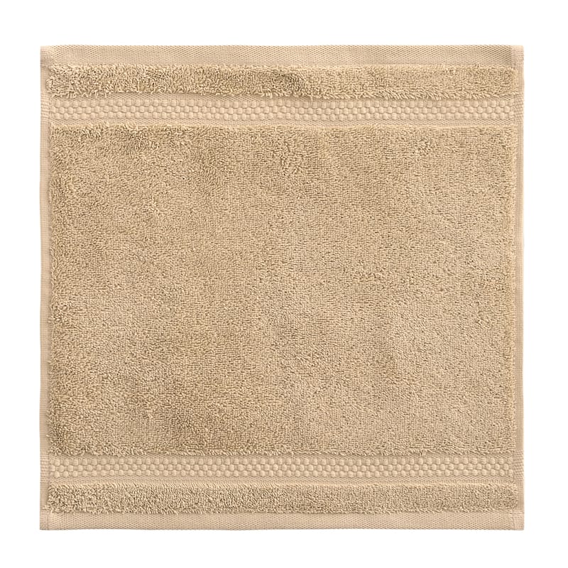 Authentic Hotel and Spa 100% Aeagean Long Staple Turkish Cotton, STARLIGHT Terry Washcloths (Set of 24)