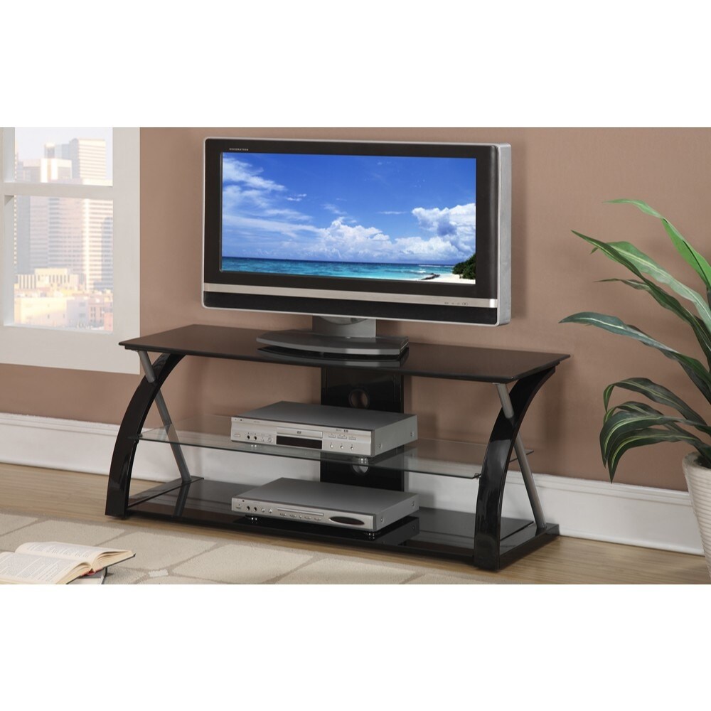 3 glass shelf tv new arrivals stand