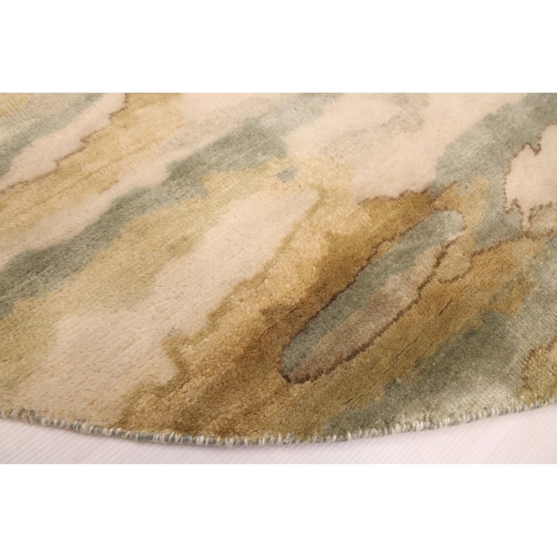 ECARPETGALLERY Hand-knotted Legacy Ivory Wool Rug - 9'8 x 9'8