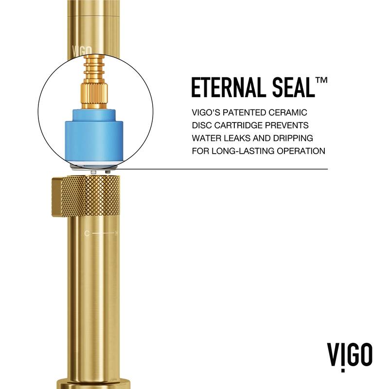 VIGO Jewel 11" H Single Handle Kitchen Bar Faucet