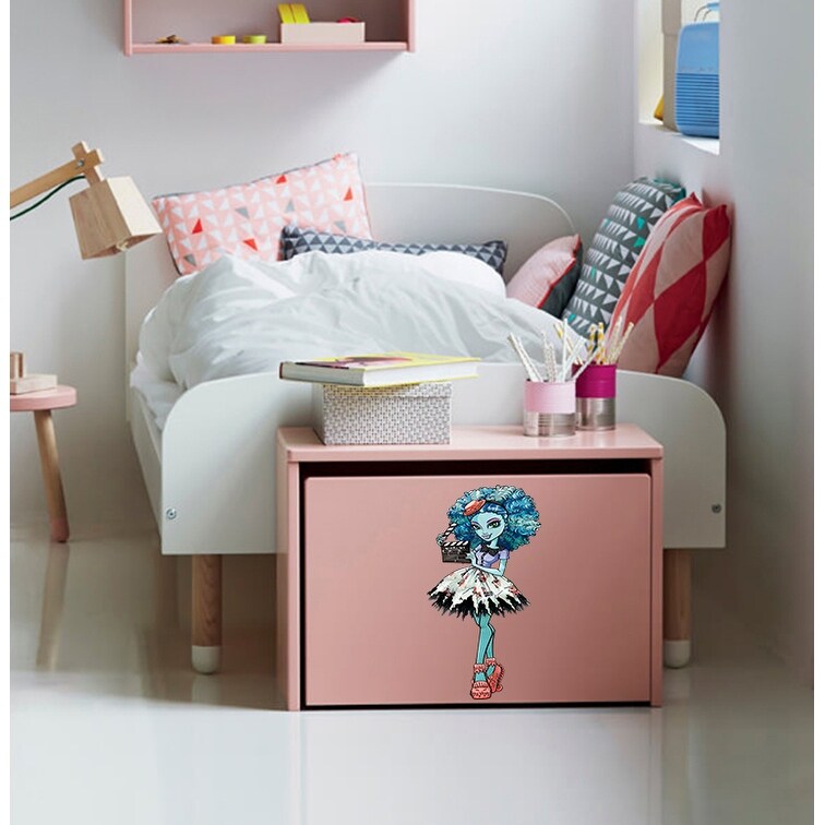 Zombie Girl Wall Decal, Zombie Girl Wall sticker, Zombie-image