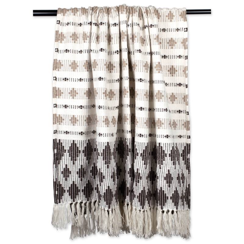 DII Slub Stripe Decorative Throw
