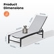 preview thumbnail 55 of 73, Pellebant Outdoor Patio Adjustable Chaise Lounge Chairs