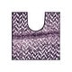 preview thumbnail 65 of 123, Better Trends 100% Micro Polyester Knitted Bathroom Rugs - Casablanca Collection with Chevron Pattern, Machine Washable Bath Mat
