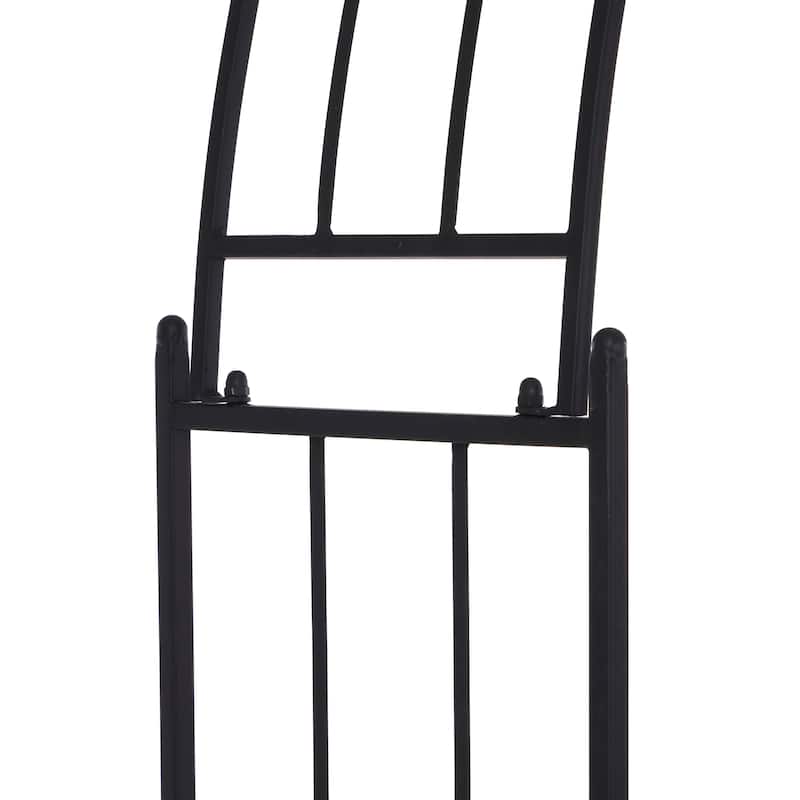 Black or White Contemporary Garden Arbor