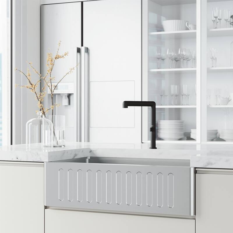VIGO Jewel 11" H Single Handle Kitchen Bar Faucet