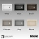 preview thumbnail 19 of 64, Karran Drop-In Quartz 33 in. 1-Hole Single Bowl Kitchen Sink Kit