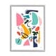 Stupell Bold Expressive Shapes Abstract Painting Funky Geometry Framed ...