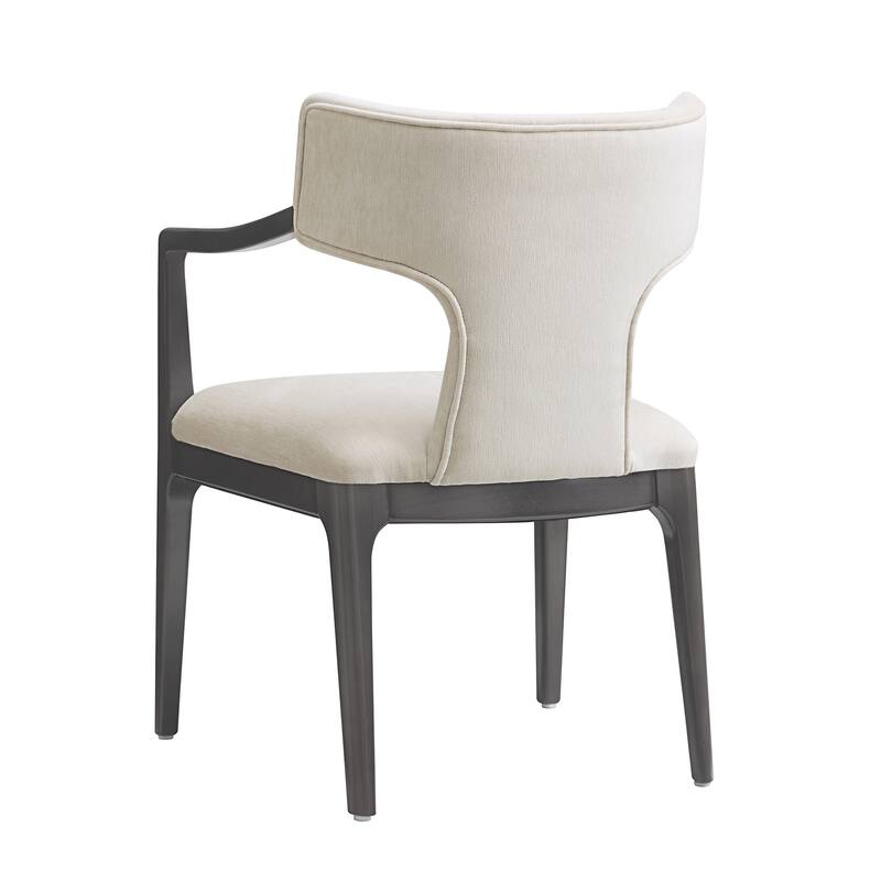 Eloria Chenille Wood Dining Room Armchair
