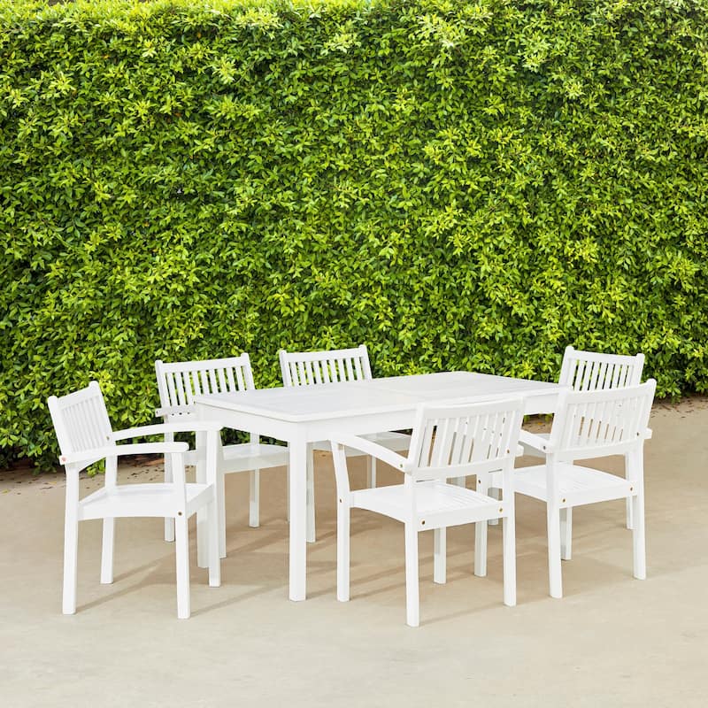 Caladesi Stackable Wood Dining Set