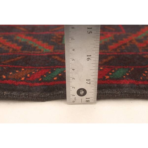 ECARPETGALLERY Hand-knotted Teimani Dark Red Wool Rug - 3'7 x 6'3 - On ...