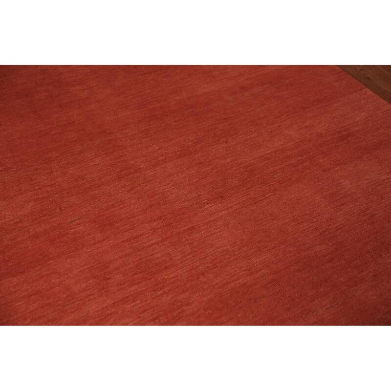 Modern Gabbeh Oriental Rug Hand-Knotted Wool Carpet - 5'0" x 6'6"