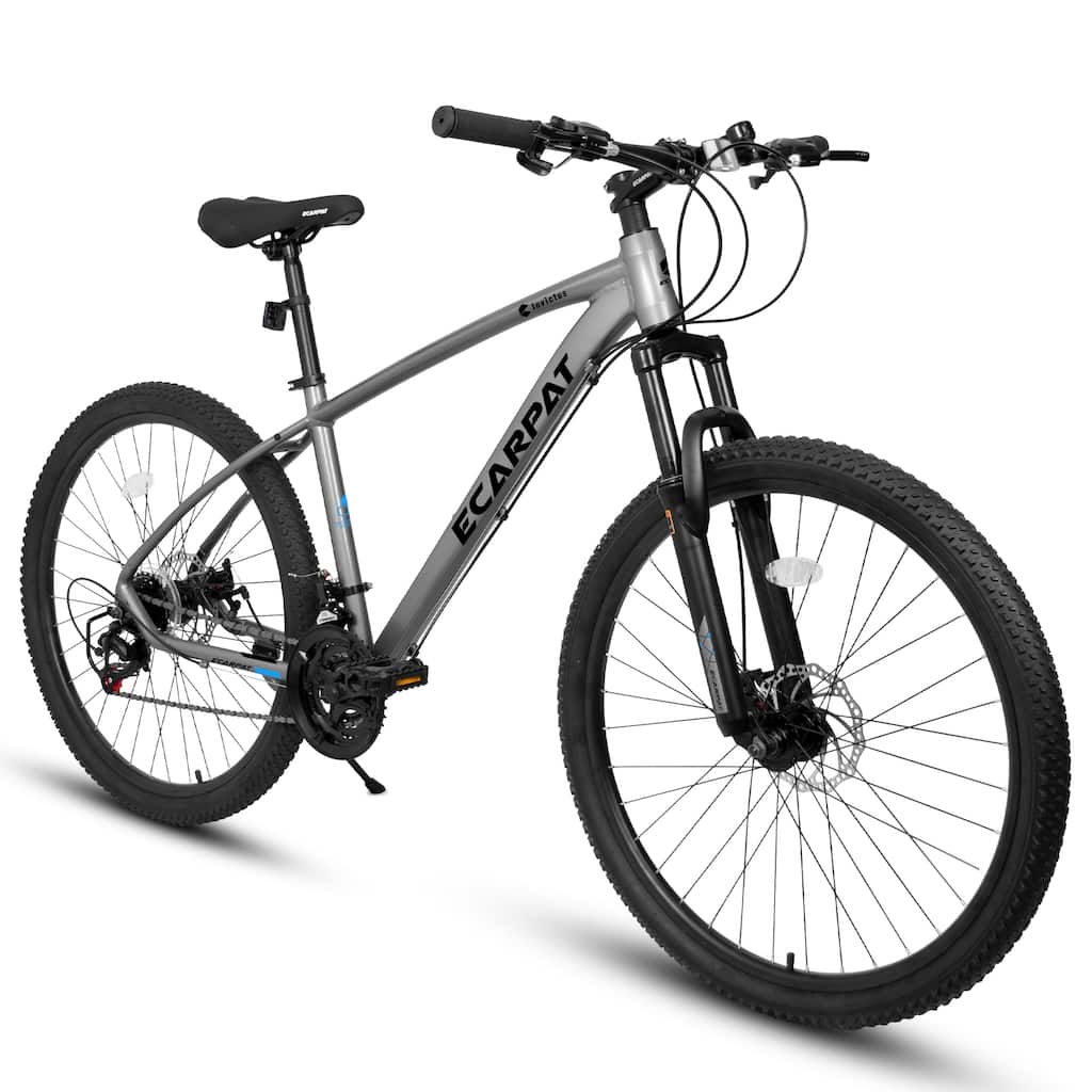Mountain Bike - Aluminum Frame, 21 Speed, Suspension Fork, Disc Brakes, Unisex - 27