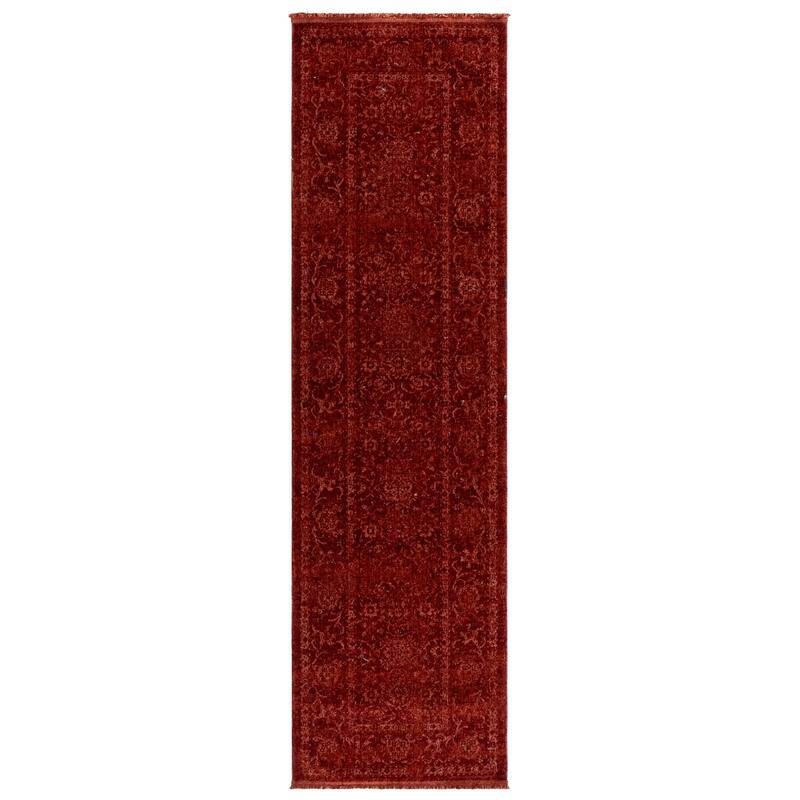 SAFAVIEH Vintage Overdye Rieka Rug - 2'3" x 8' Runner - Red