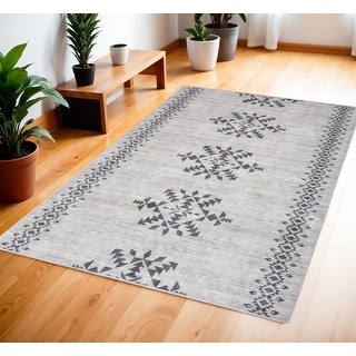 Power Loomed Geometric Modern Area Rug - 72' X '48' X '0.28 - Bed Bath ...