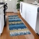 preview thumbnail 129 of 132, Premium Washable Super Soft Modern Ombre Stripe Mayfield Rug Navy - 2'3" x 7'6"