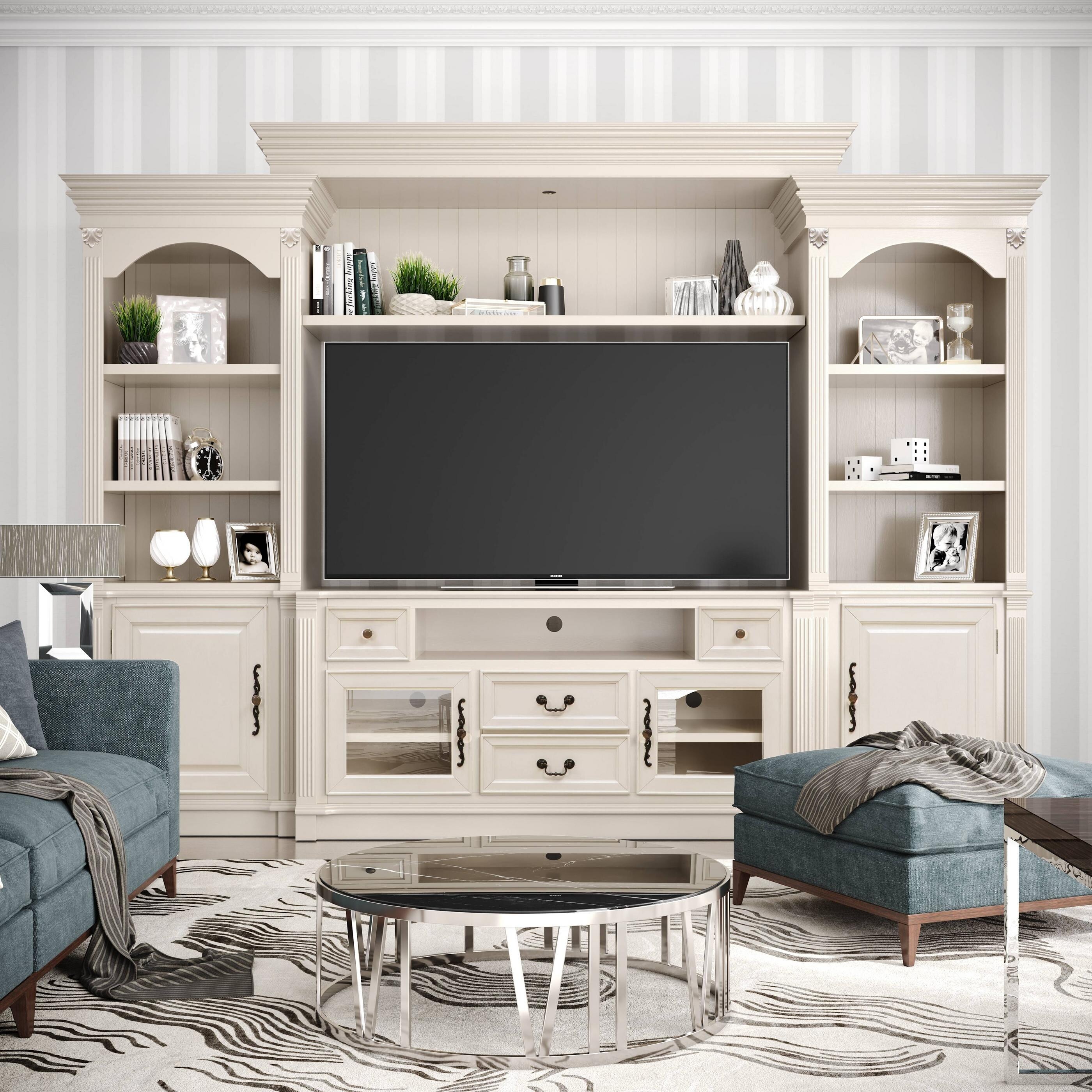 Copper Grove Cantaura White Entertainment Center