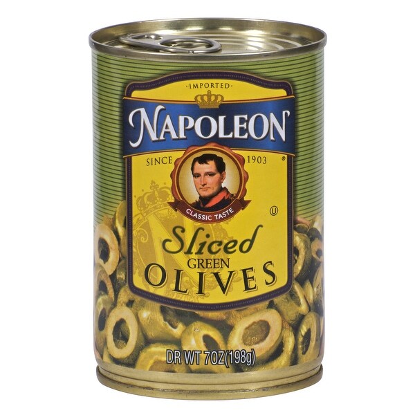 Napoleon Olives Sliced - Green - Case of 12 - 7 oz.