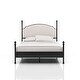 preview thumbnail 5 of 7, The Gray Barn Epona Modern Curved Metal Four Poster Bed Queen
