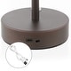 preview thumbnail 27 of 31, JONATHAN Y Eliza 24.75" Industrial Designer Metal LED Task Lamp with USB Charging Port, Black - 12.5"