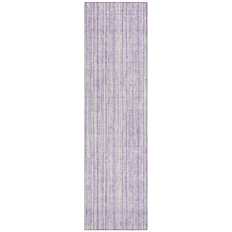 Machine Washable Indoor/ Outdoor Chantille Contemporary Striped Rug