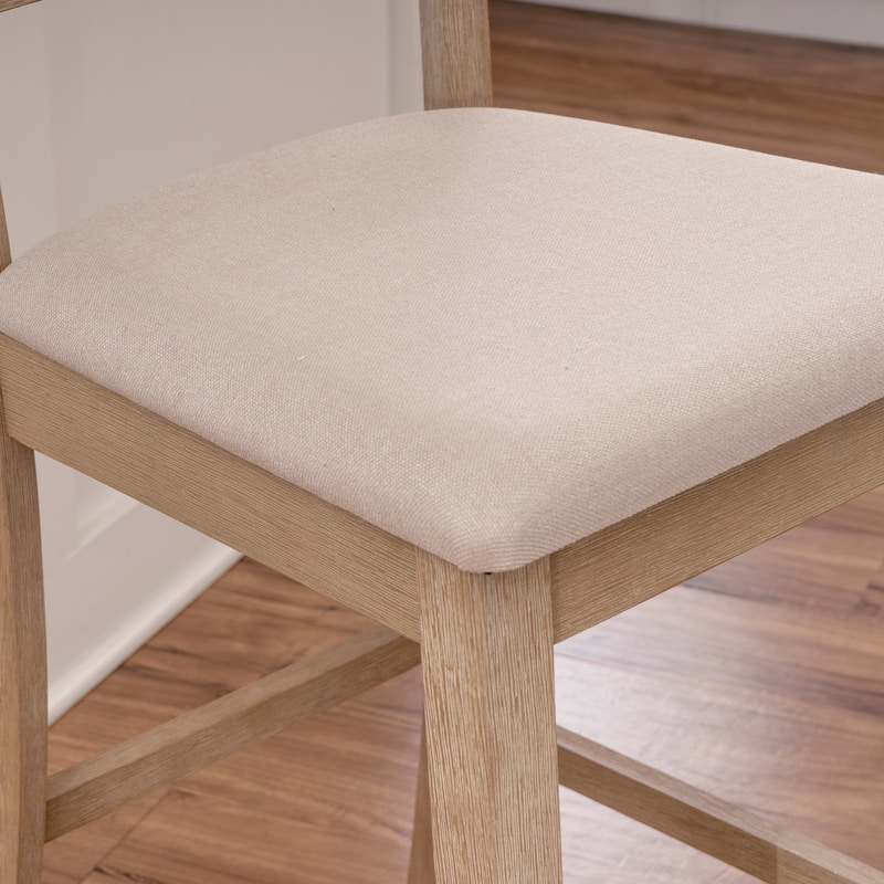 Piedmont Greywash Wooden 25-Inch Tribeca Counter Stool