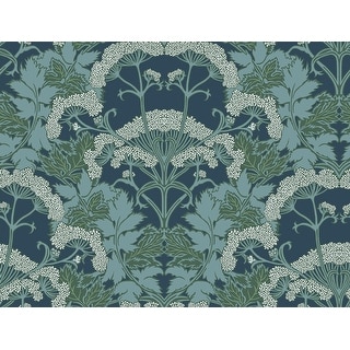green art nouveau wallpaper