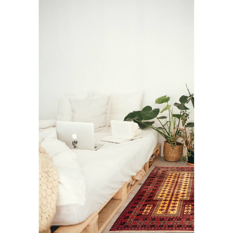 ECARPETGALLERY Hand-knotted Teimani Light Brown Wool Rug - 3'2 x 4'11