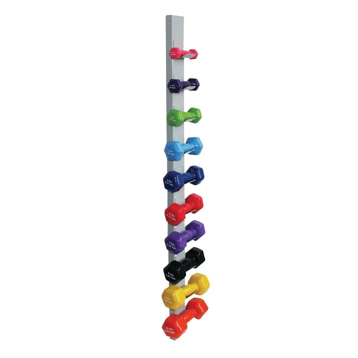 CanDo® Dumbbell - Wall Rack - 10 Dumbbell Capacity