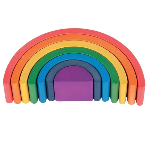 slide 2 of 9, TickiT Wooden Rainbow Architect Arches - Set of 7 Multi - Kids