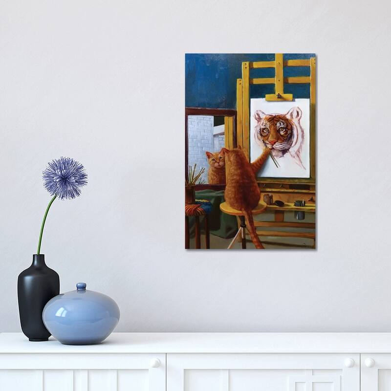 iCanvas "Norman Catwell" by Lucia Heffernan Canvas Print - 18x12x1.5