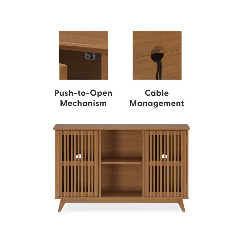 Plank and Beam Mid-Century Modern 2-Door TV Stand