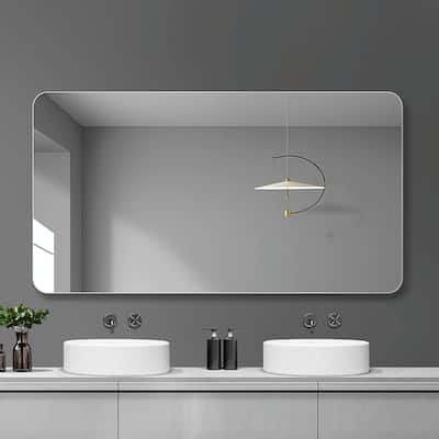 Wall-Mounted Bathroom Vanity Mirror - Clear