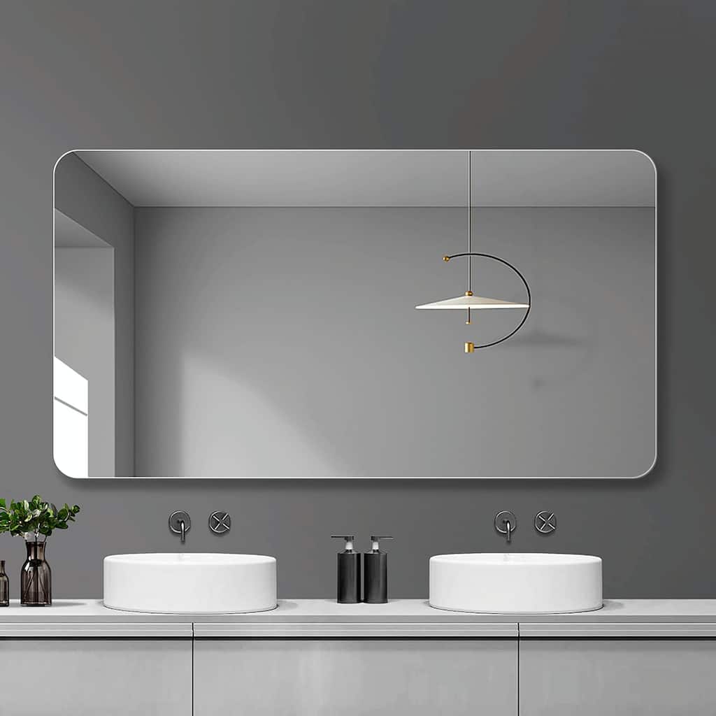 Wall-Mounted Bathroom Vanity Mirror - Clear