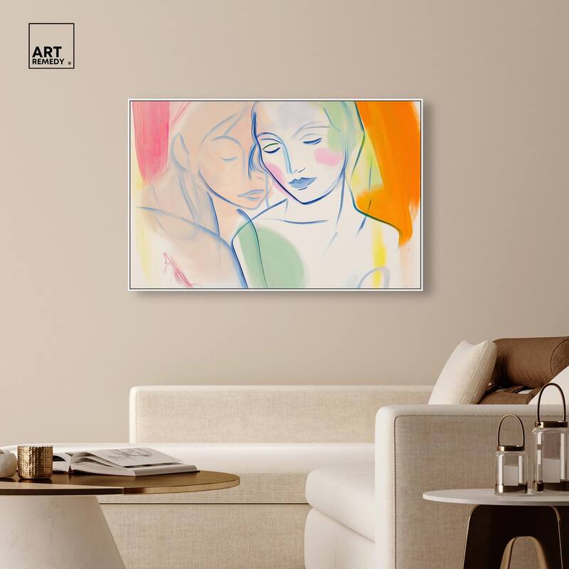Brushstroke Bond Canvas by Art Remedy