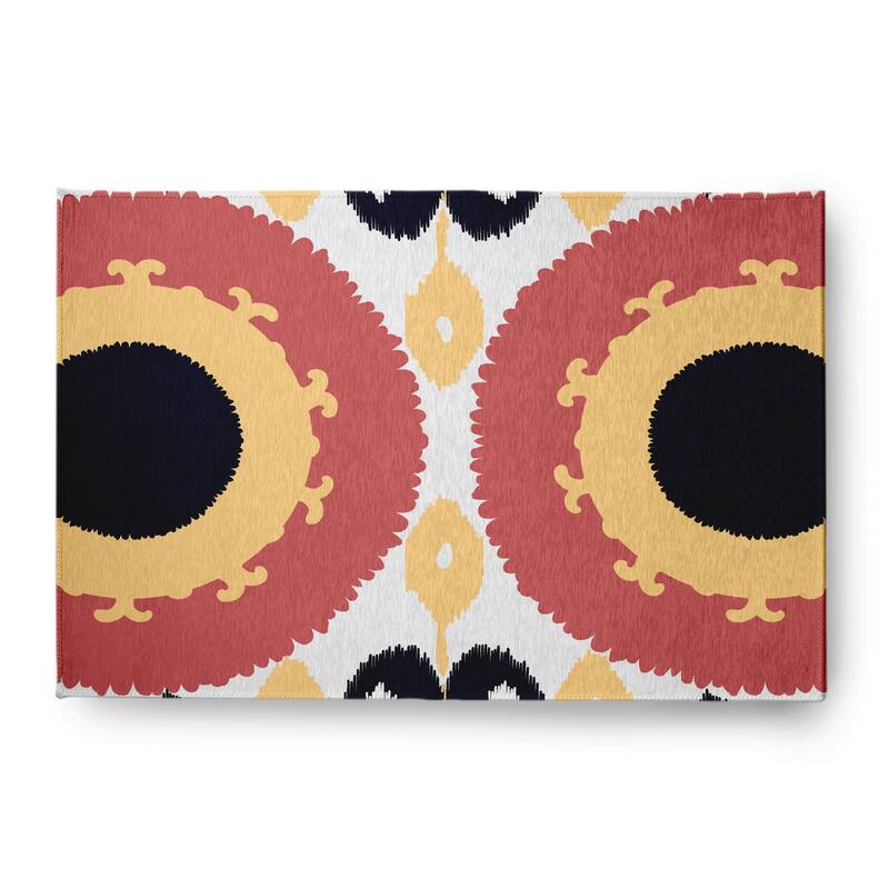 Boho Chenille Rug - Yellow - 4' x 6'