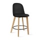 preview thumbnail 22 of 74, Farmhouse Plastic Round Bar Counter Stool Height High Chair Natural Solid Wood Kitchen Dining Patio Modern, Single, Set of 1